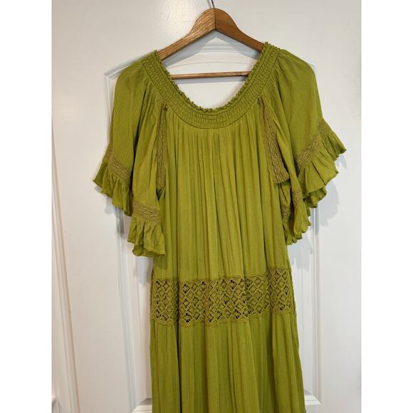 Free People Boho Chartreuse Maxi Dress - Picture 8 of 11